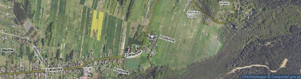 Zdjęcie satelitarne Pustynna ul.